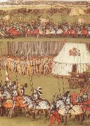 Cavalry and pikemen assembled at Therouanne in 1513 for the meeting between Henry VIII and the Emperor Maximilian I, unknow artist